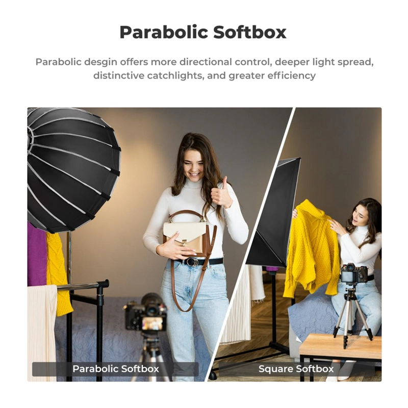 SOFTBOX PARABOLICO KYF CONCEPT 120CM - ARMADO RAPIDO KF18.0008V2 - 6