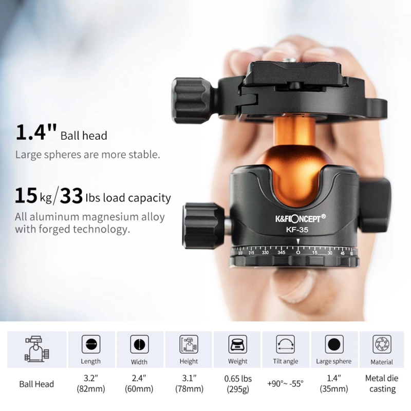 TRIPODE KYF CONCEPT KF09.105 MUTATE SERIES M1+BH-35L - 5