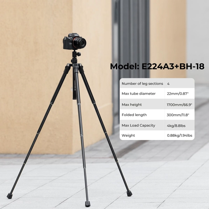 TRIPODE KYF CONCEPT KF09.120 - E224A3+BH-18 - 2