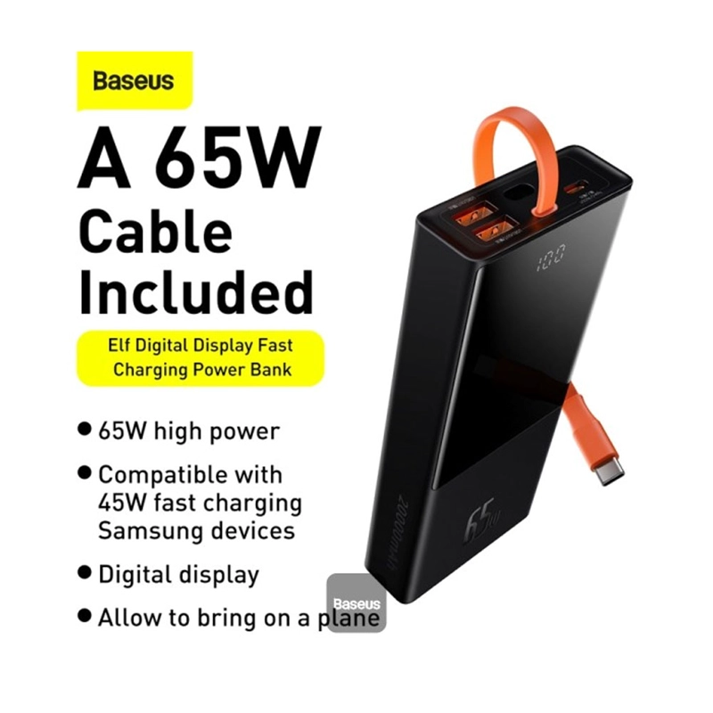POWER BANK BASEUS ELF 20,000MAH 65W - 2