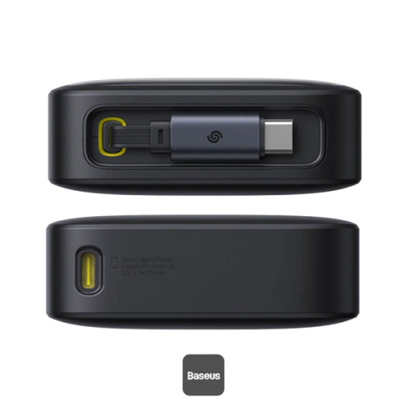 POWER BANK BASEUS FREE2PULL 20,000MAH 65W (CABLE RETRACTIL) - 3