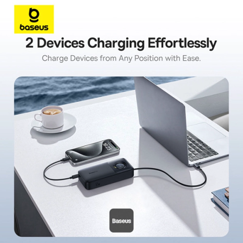 POWER BANK BASEUS FREE2PULL 20,000MAH 65W (CABLE RETRACTIL) - 6