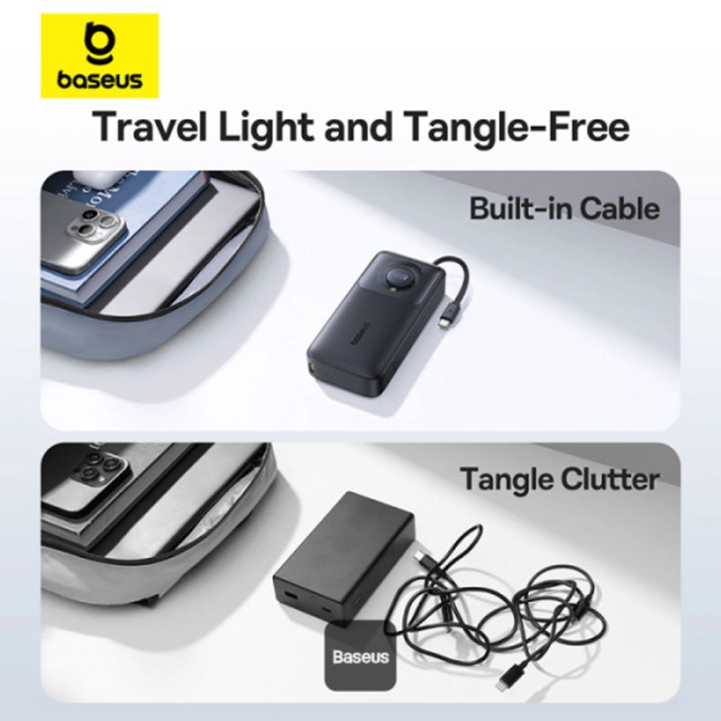 POWER BANK BASEUS FREE2PULL 20,000MAH 65W (CABLE RETRACTIL) - 8