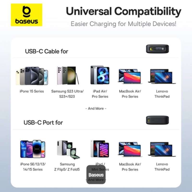 POWER BANK BASEUS FREE2PULL 20,000MAH 65W (CABLE RETRACTIL) - 10