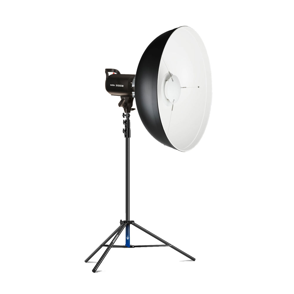 COMBO FLASH GODOX SK300II-V + PARANTE + BEAUTIDISH GODOX BDR-W55 - 1