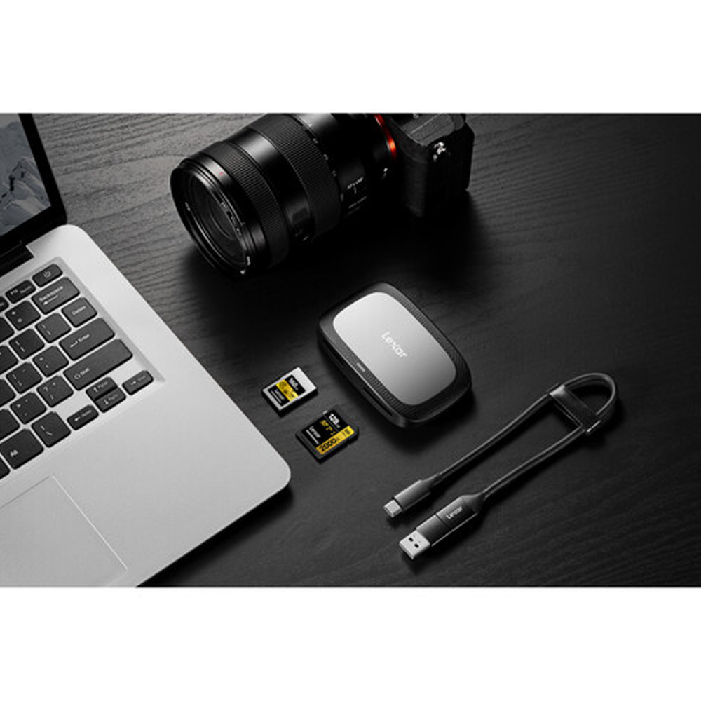 LECTORA LEXAR PROFESSIONAL 2 EN 1 (CFEXPRESS TIPO A, SD) USB 3.2 2DA GEN - LRW530U-RNBNG - 8
