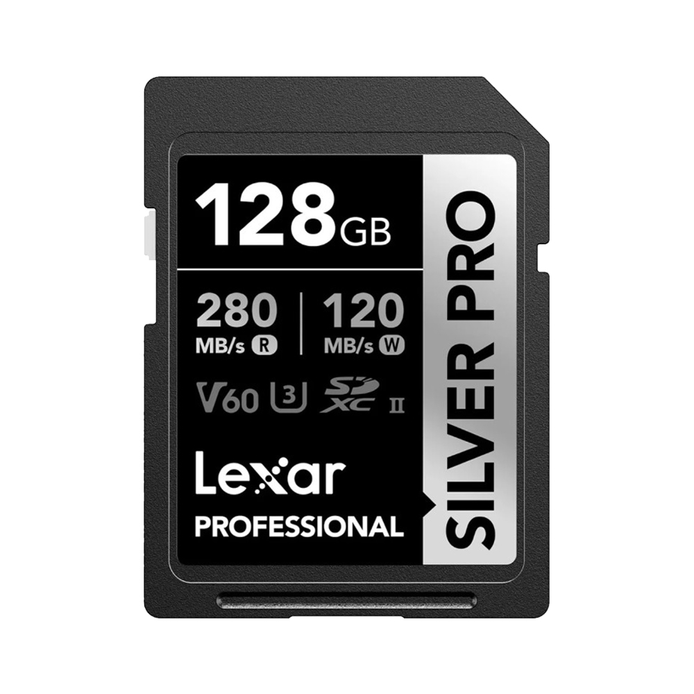 MEMORIA SD LEXAR PROFESSIONAL 128GB SILVER PRO - R:280MB - W:120MB - 1