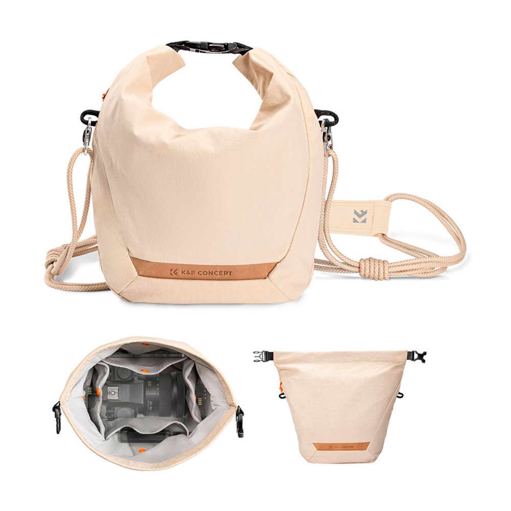 BOLSO KYF CONCEPT KF13.168V1 - BEIGE PARA CAMARA FOTOGRAFICA - 1