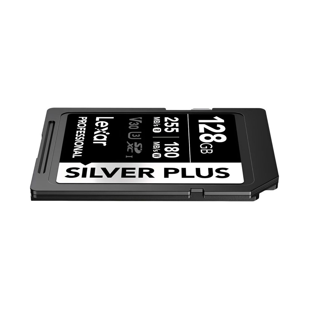 MEMORIA SD LEXAR PROFESSIONAL 128GB SILVER PLUS - R:255MB - W:180MB - 3