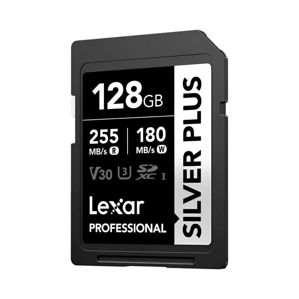 MEMORIA SD LEXAR PROFESSIONAL 128GB SILVER PLUS - R:255MB - W:180MB - 4