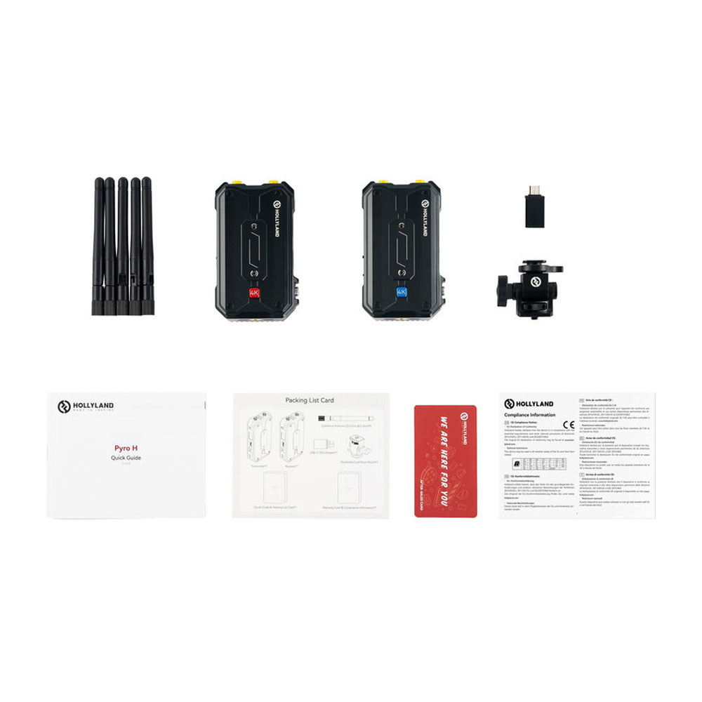 HOLLYLAND PYRO H 4K HDMI - SISTEMA DE TRANSMISIÓN DE VIDEO INALÁMBRICO - 2