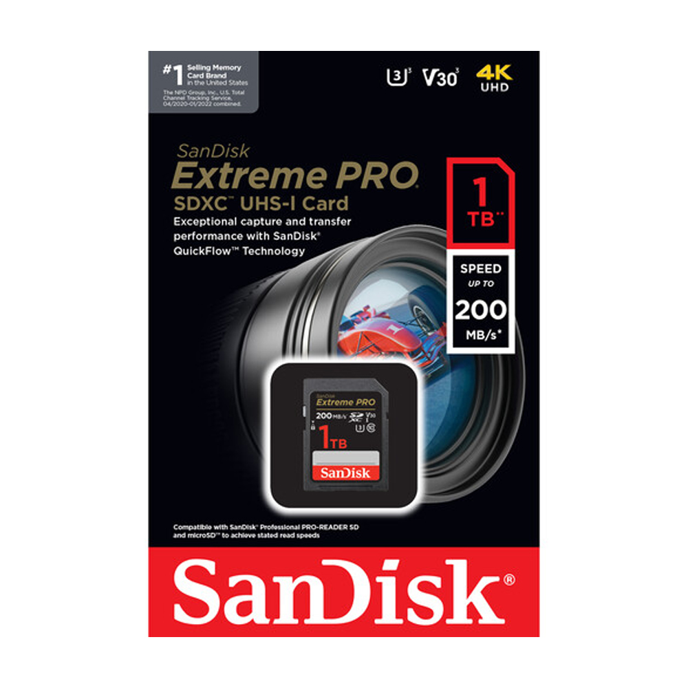 MEMORIA SD SANDISK 1TB EXTREME PRO - R200MB - W140MB - 4