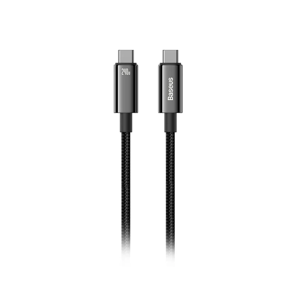 CABLE BASEUS FAST CHARGING DATA 240W - TUNGSTEN GOLD - 3 METROS - 2