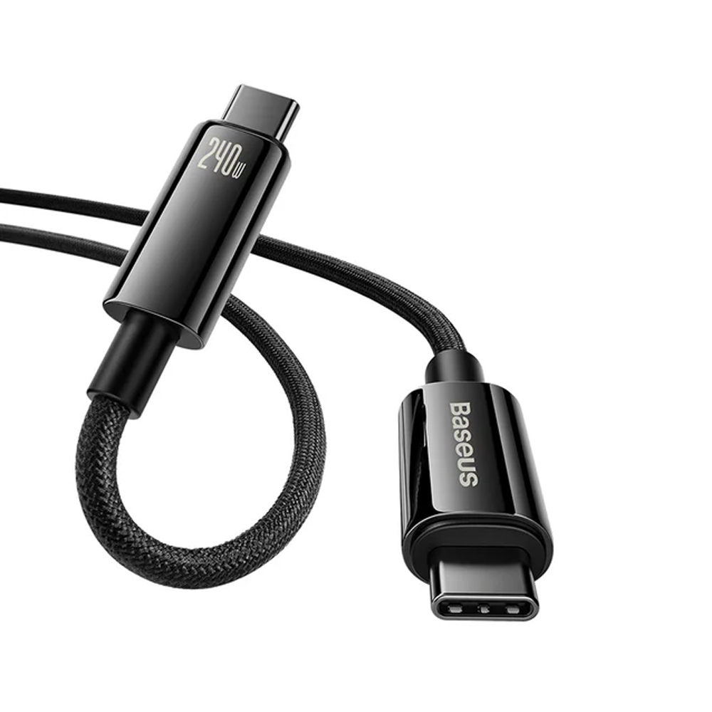 CABLE BASEUS FAST CHARGING DATA 240W - TUNGSTEN GOLD - 3 METROS - 6