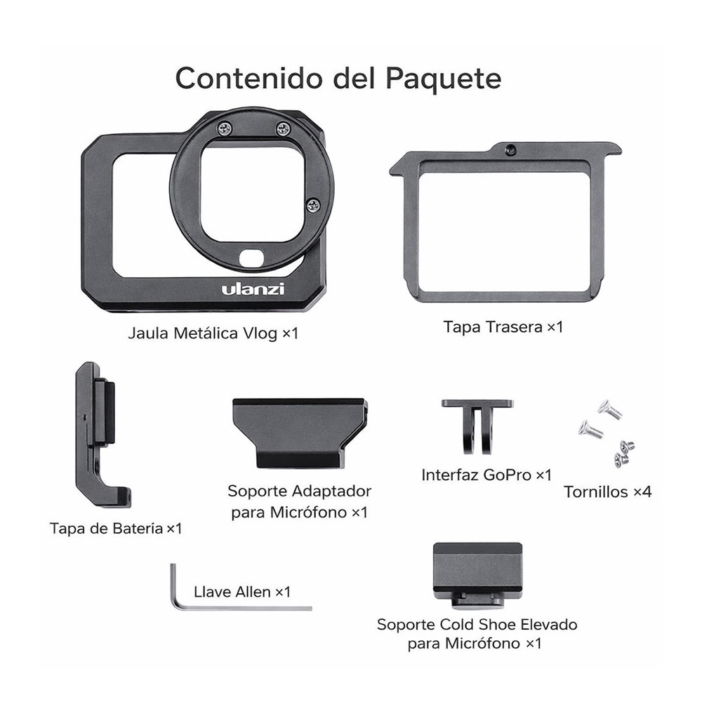 JAULA ULANZI PARA GOPRO HERO8 BLACK MOD.G8-5 SKU.1761 - 9