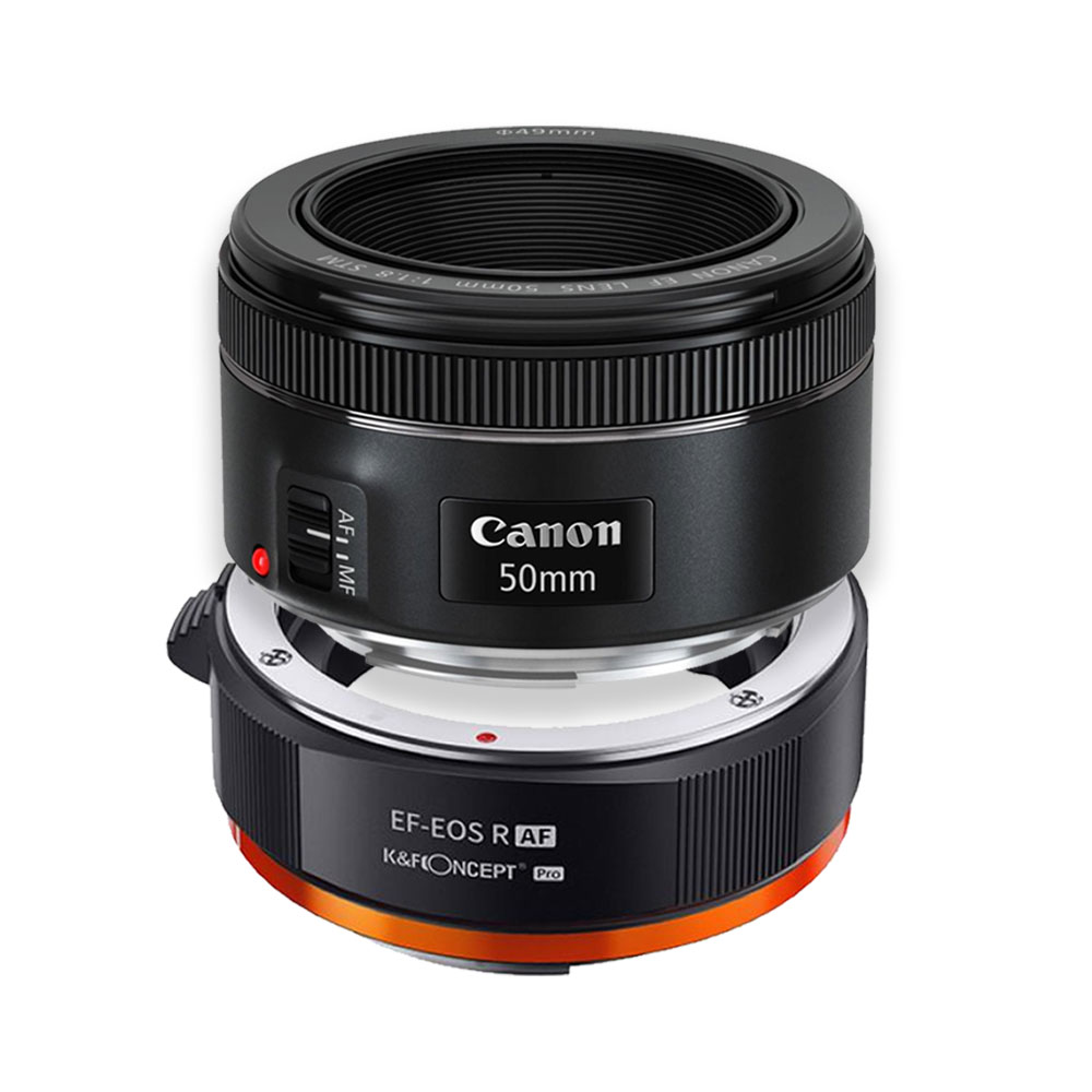 LENTE CANON EF 50MM F1.8 STM + ADAPTADOR PARA CANON R KF06.467 - 1
