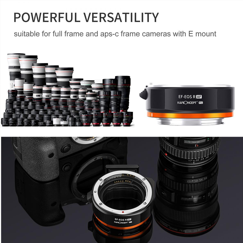 ADAPTADOR KYF CONCEPT PARA MONTURA EOS R USAR LENTES CANON EF/EF-S KF06.467 - 7