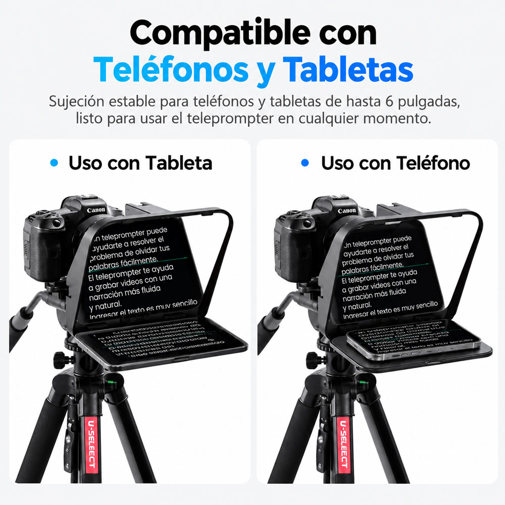 TELEPROMPTER ULANZI RT02 - PARA TABLETS Y SMARTPHONES - 3