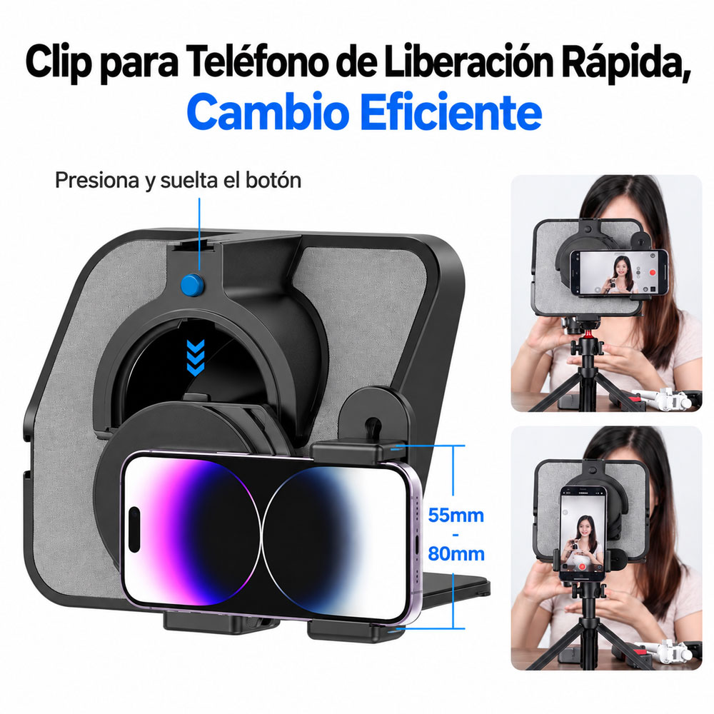 TELEPROMPTER ULANZI RT02 - PARA TABLETS Y SMARTPHONES - 6