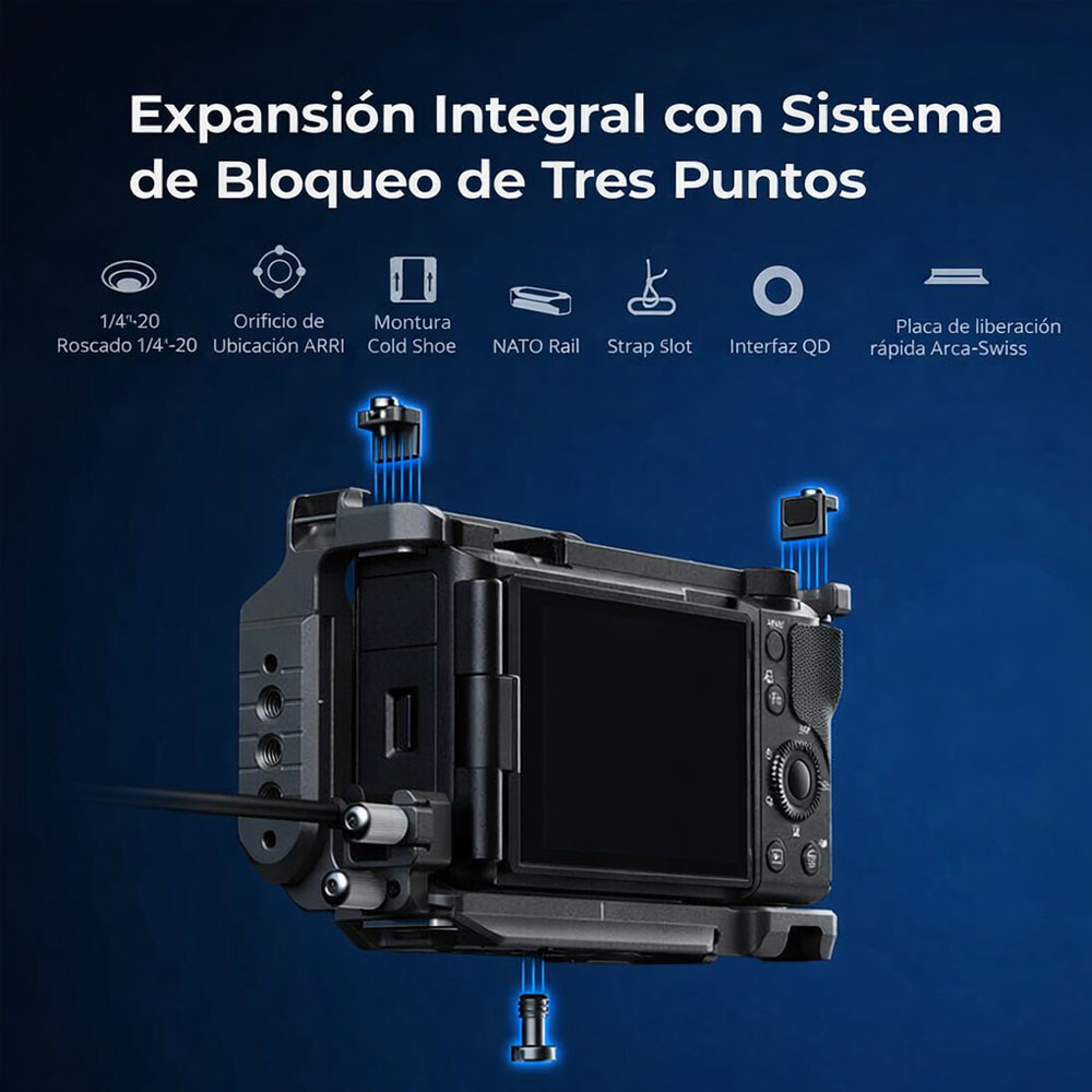 JAULA SMALLRIG PARA CAMARA SONY ZV-E10 MARK II SKU.4949 - 10