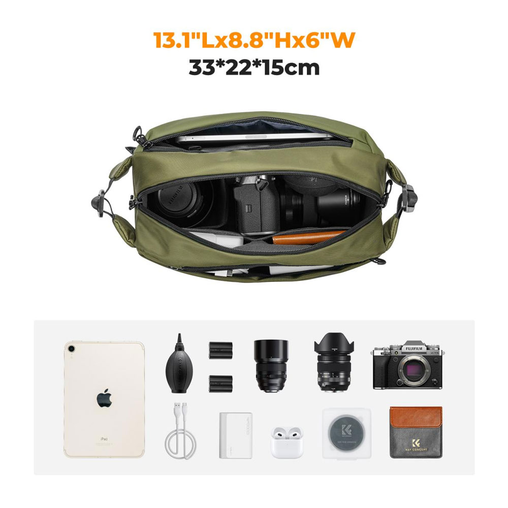 ESTUCHE KYF CONCEPT 10L - KF13.157V3 - VERDE OSCURO - 2