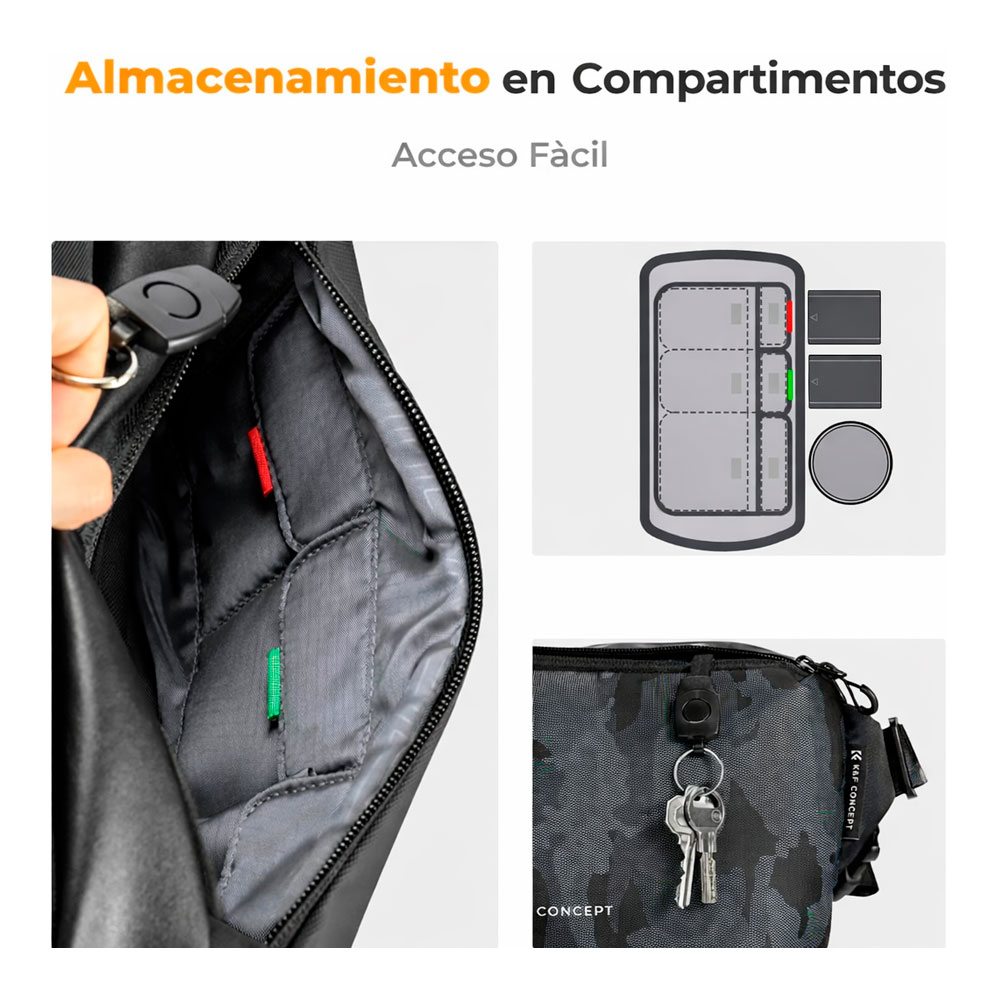 ESTUCHE KYF CONCEPT 10L - KF13.157V4 - CAMUFLAJE GRIS - 4