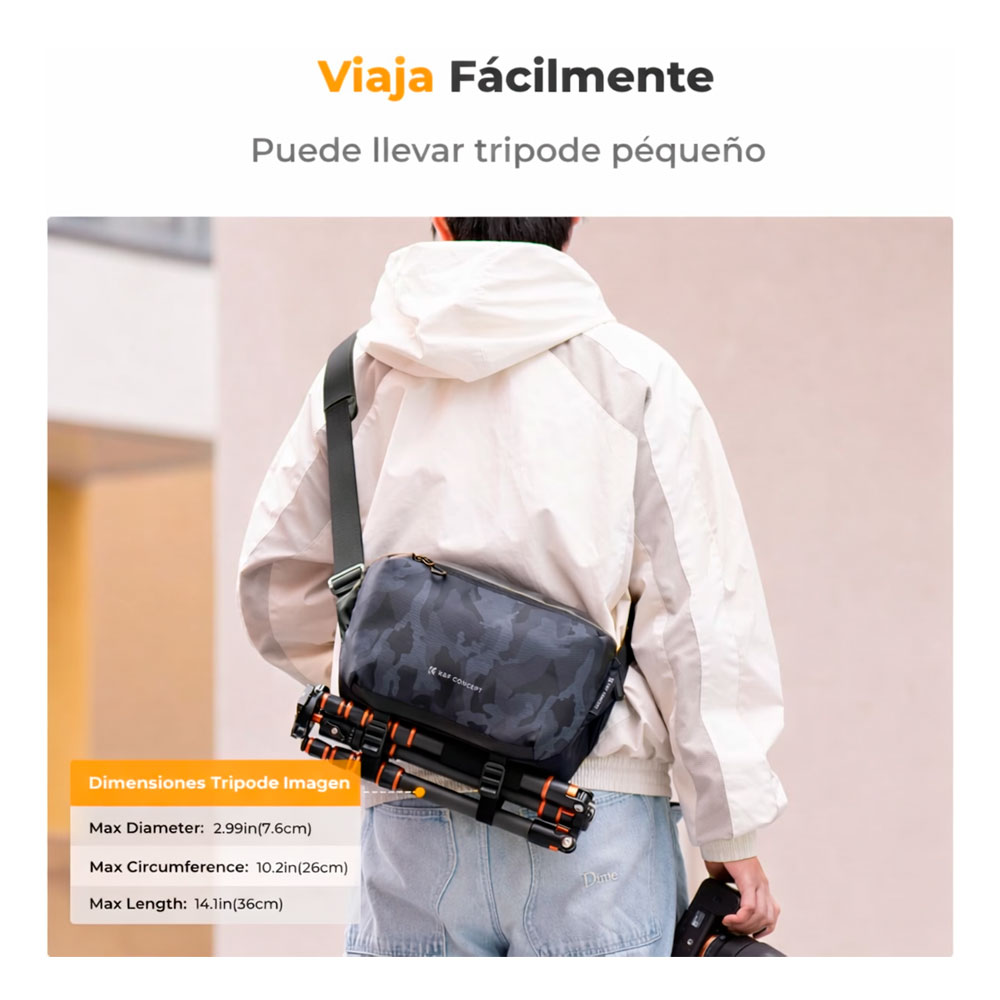 ESTUCHE KYF CONCEPT 10L - KF13.157V4 - CAMUFLAJE GRIS - 7