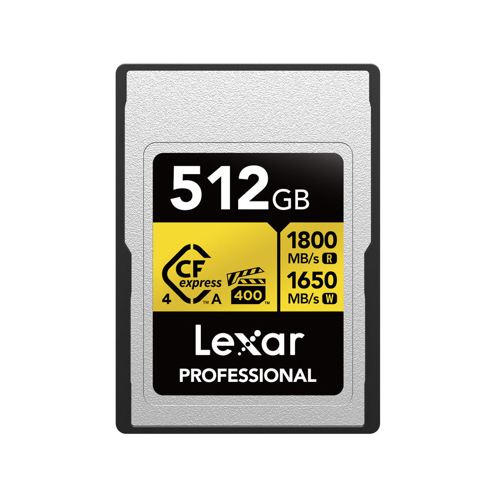 MEMORIA CFEXPRESS 4.0 LEXAR PROFESSIONAL 512GB TYPE A - GOLD SERIES - R:1800MB - W:1650MB - 1