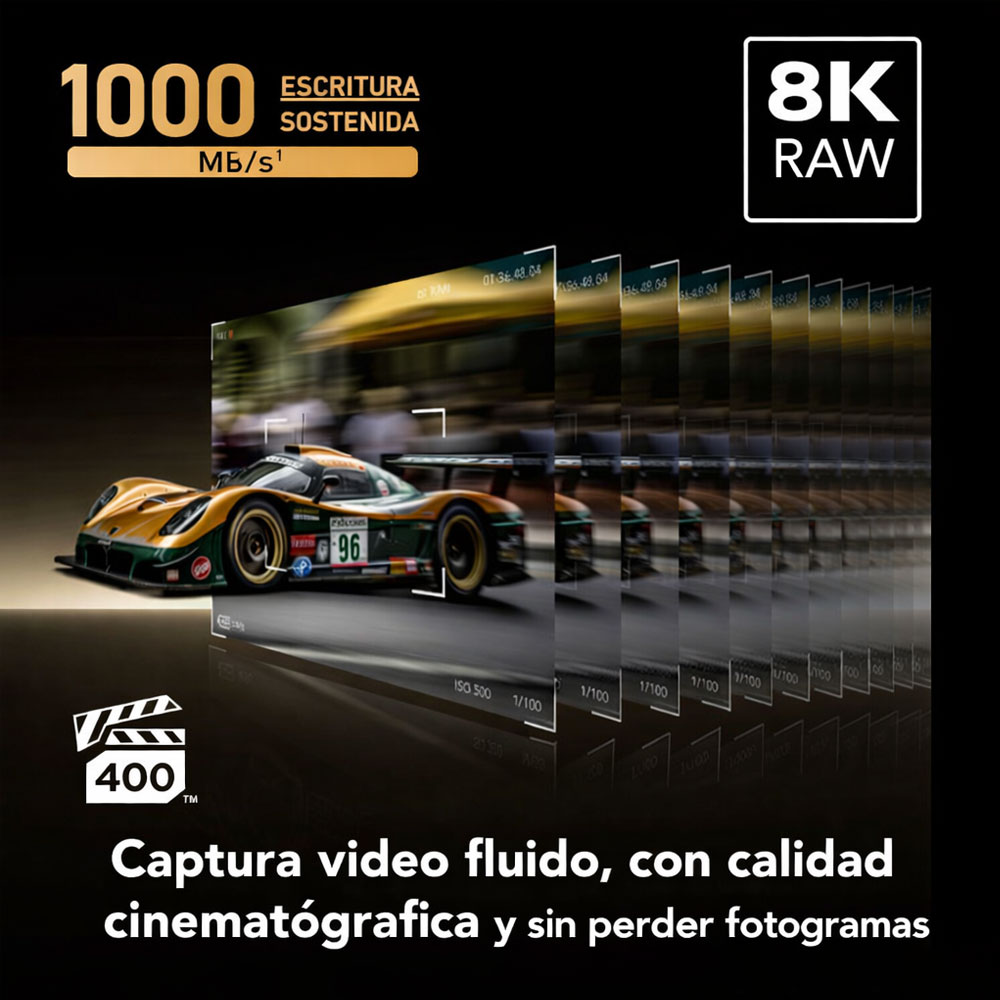 MEMORIA CFEXPRESS 4.0 LEXAR PROFESSIONAL 512GB TYPE A - GOLD SERIES - R:1800MB - W:1650MB - 3