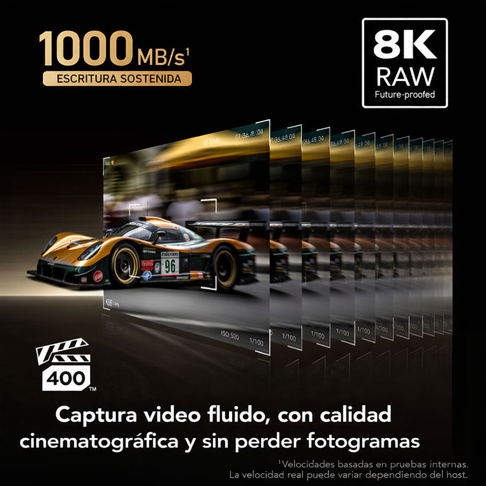 MEMORIA CFEXPRESS 4.0 LEXAR PROFESSIONAL 256GB TYPE A - GOLD SERIES - R:1800MB - W:1650MB - 3