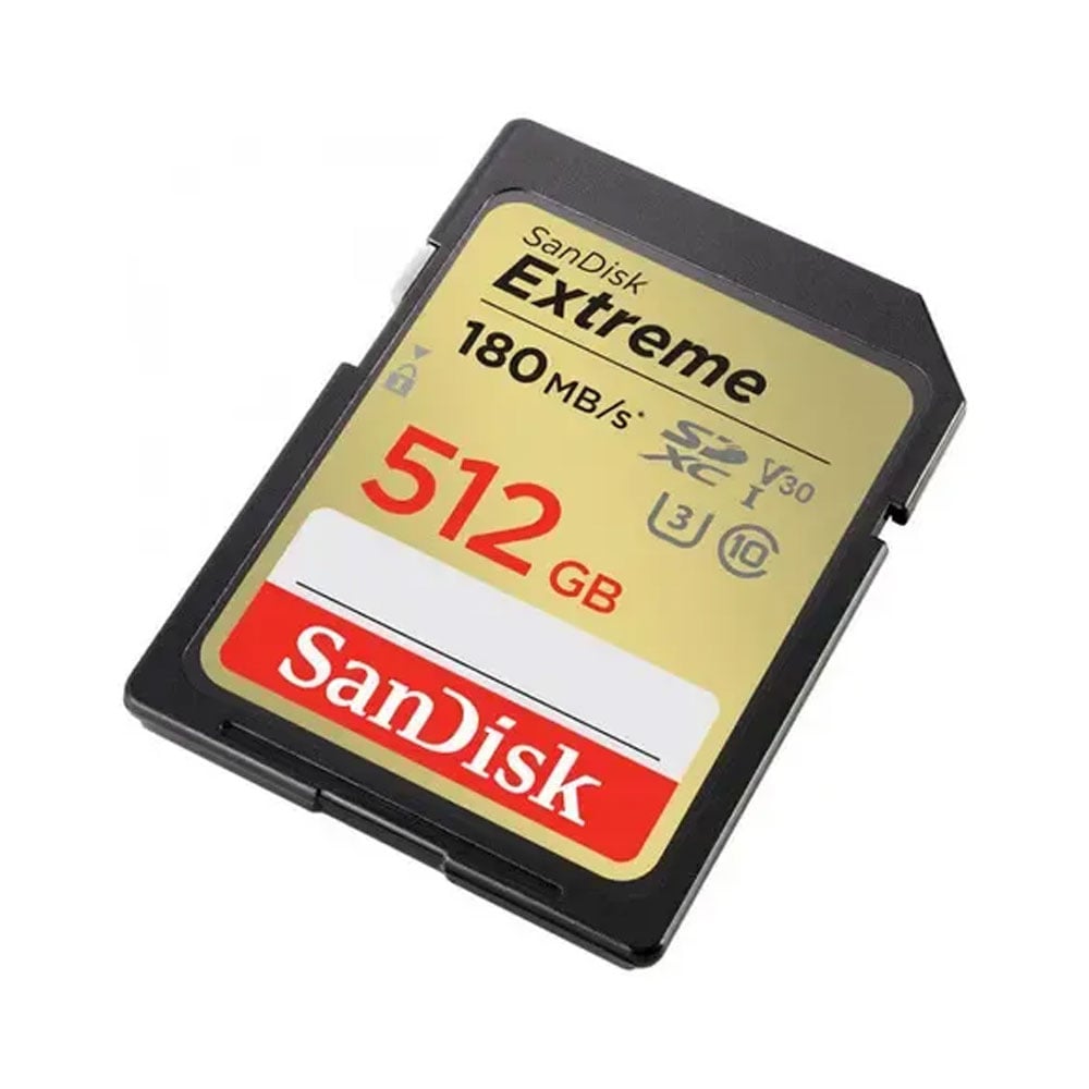 MEMORIA SD SANDISK 512GB EXTREME - R180MB - W130MB - 2