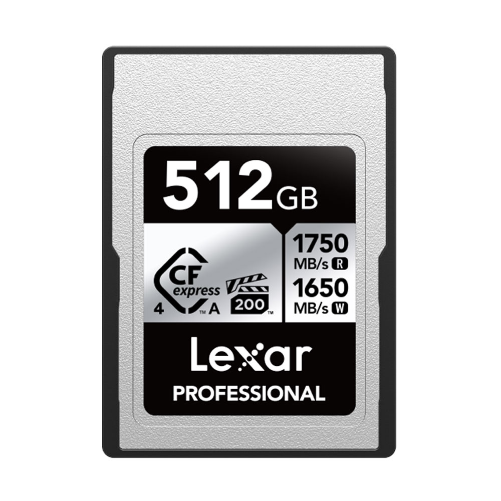 MEMORIA CFEXPRESS 4.0 LEXAR PROFESSIONAL 512GB TYPE A - SILVER SERIES - R:1750MB - W:1650MB - 1