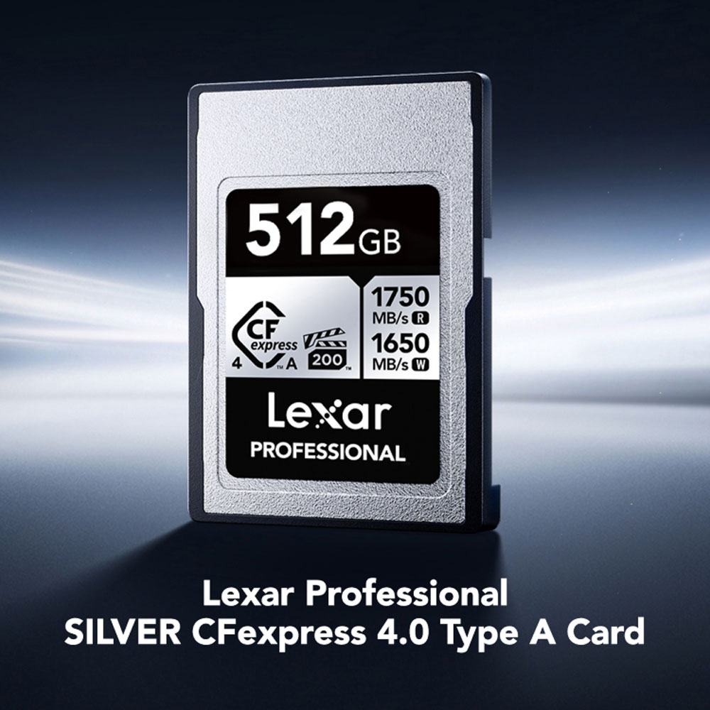 MEMORIA CFEXPRESS 4.0 LEXAR PROFESSIONAL 512GB TYPE A - SILVER SERIES - R:1750MB - W:1650MB - 2