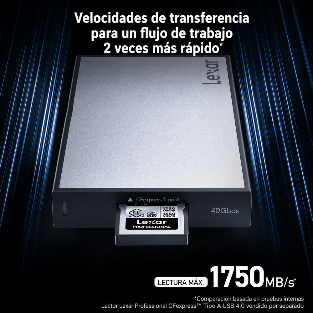 MEMORIA CFEXPRESS 4.0 LEXAR PROFESSIONAL 512GB TYPE A - SILVER SERIES - R:1750MB - W:1650MB - 3