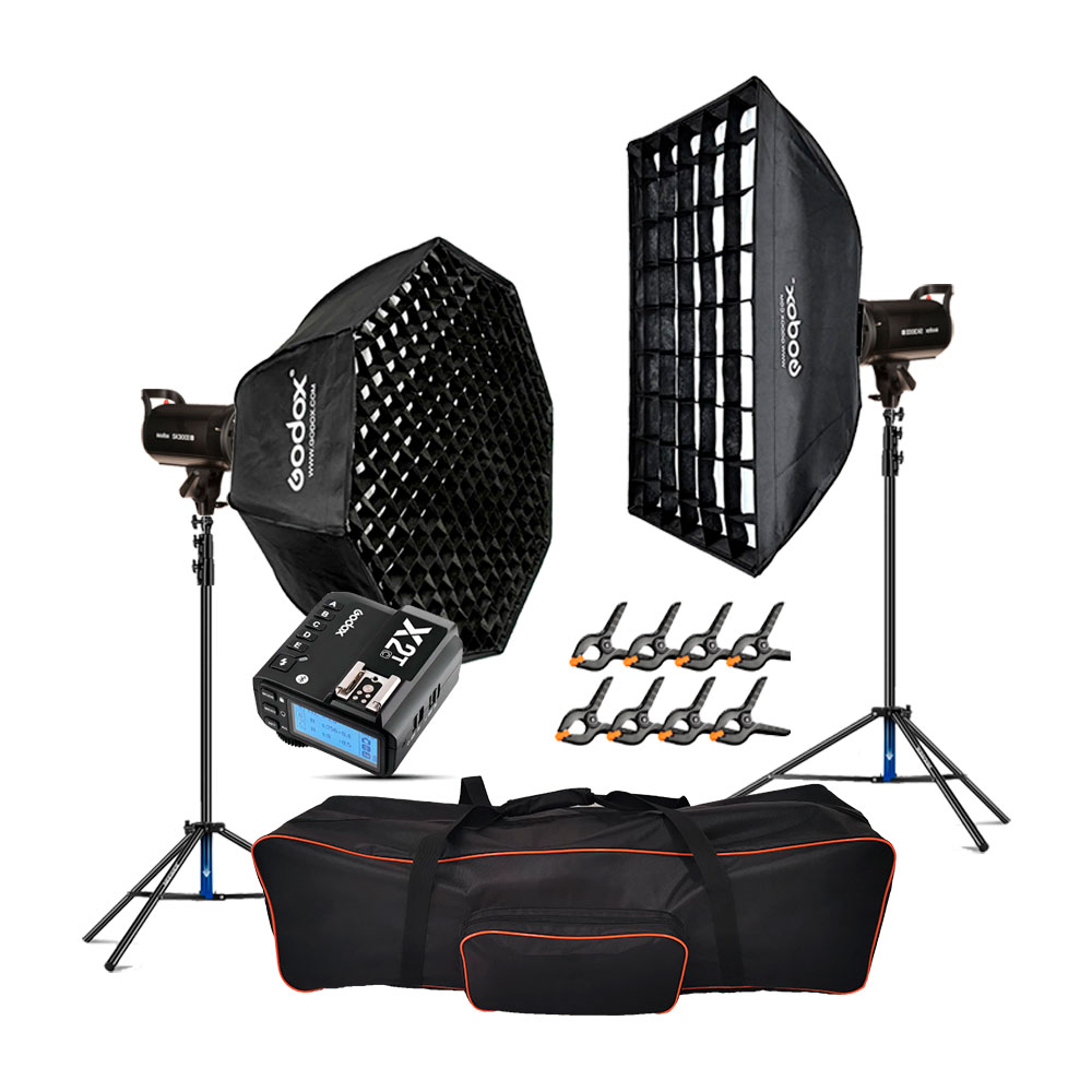 COMBO FLASH DE ESTUDIO 2 (SK300II-V) PARA CANON - 1