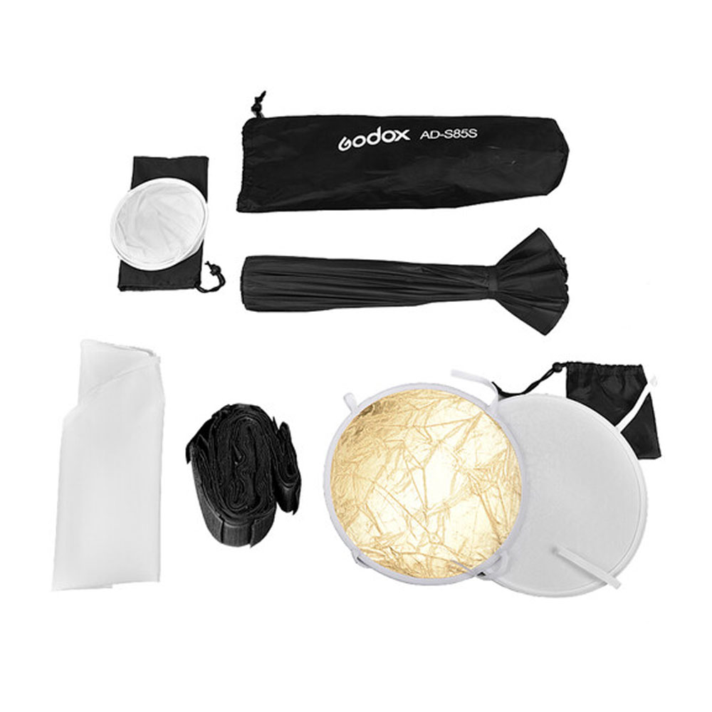 LUZ CONTINUA GODOX ML100R KIT 2 + PARANTE + SOFTBOX AD-S85 - 8