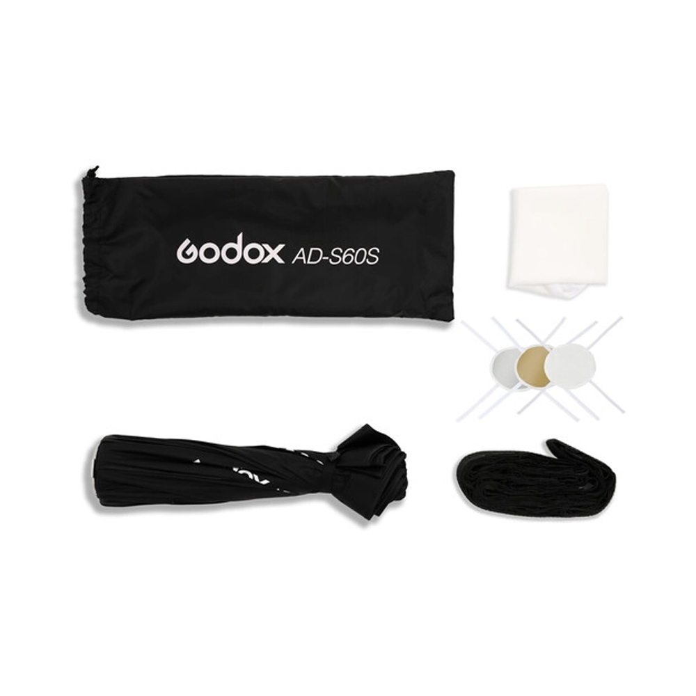 LUZ CONTINUA GODOX ML100R KIT 2 + PARANTE + SOFTBOX AD-S60S + BATERIA PD65W - 8
