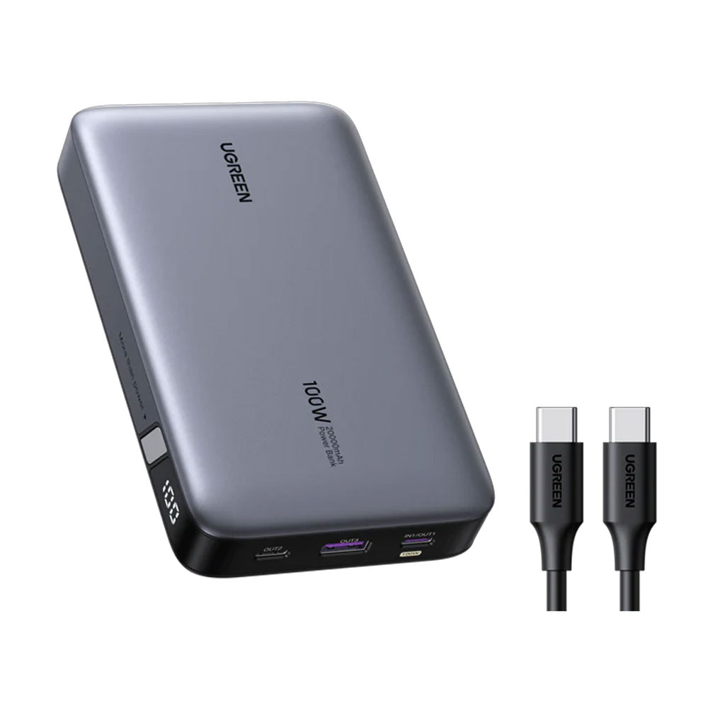 POWERBANK UGREEN 20,000MAH 100W FAST CHARGING MODELO: PB720 - 1