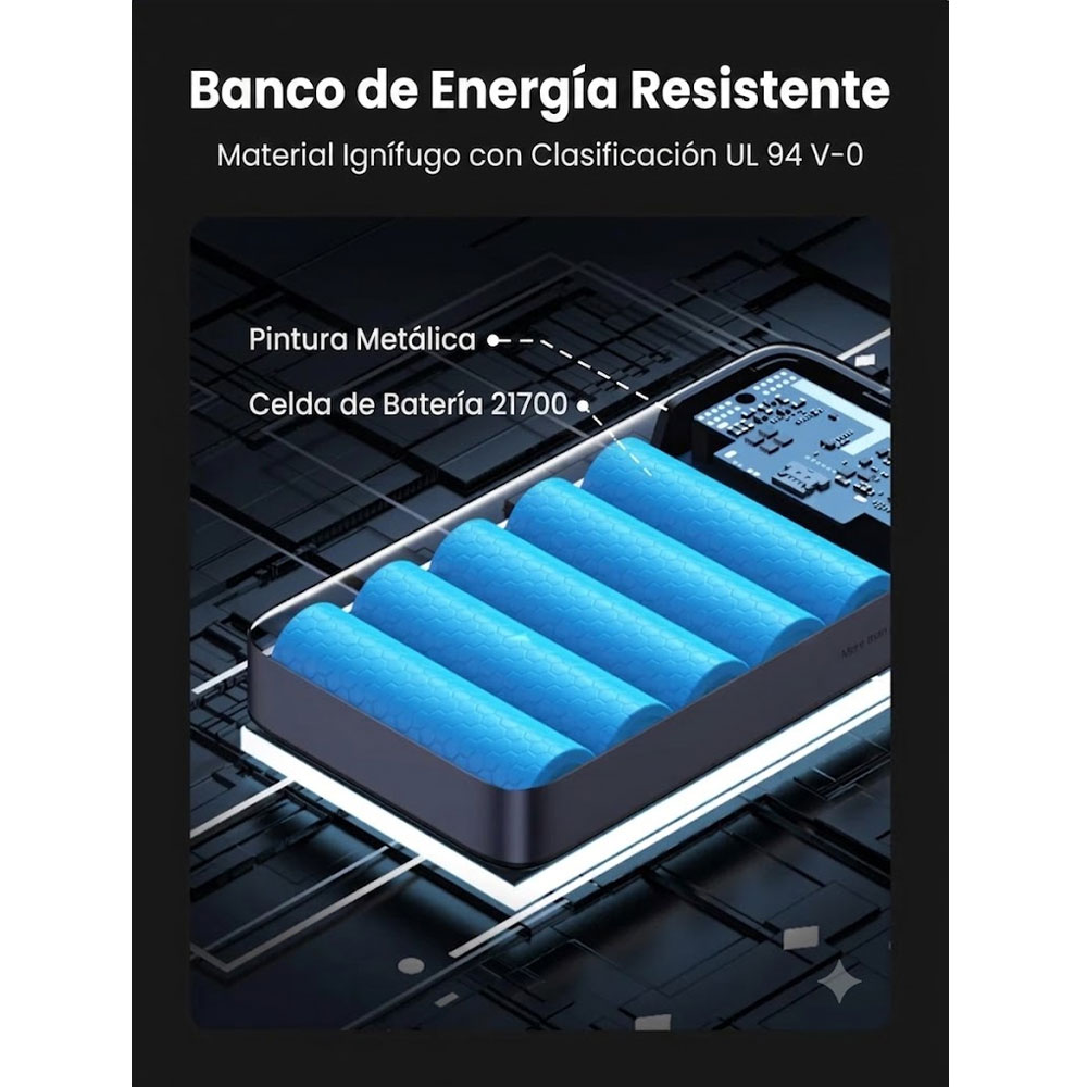 POWERBANK UGREEN 20,000MAH 100W FAST CHARGING MODELO: PB720 - 7