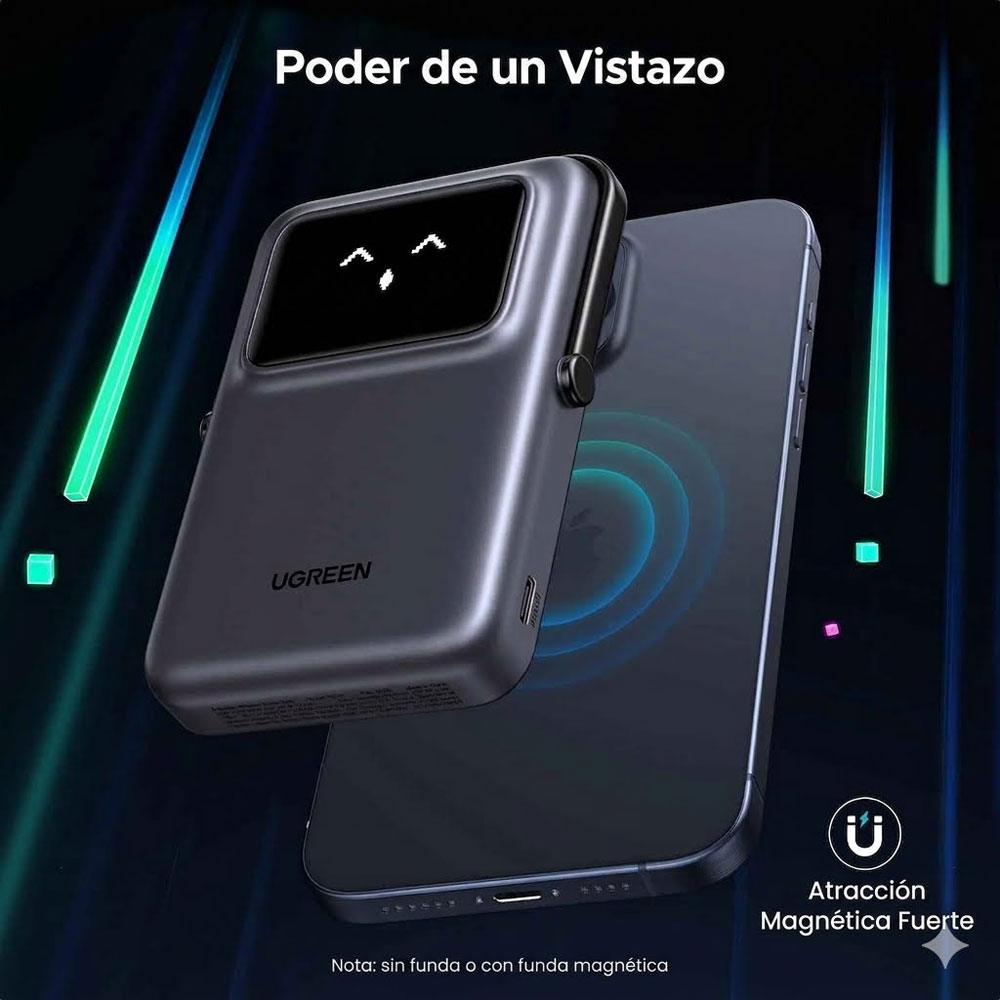 POWERBANK UGREEN 10,000MAH 20W MAGNETIC WIRELESS MODELO: PB572 - 2