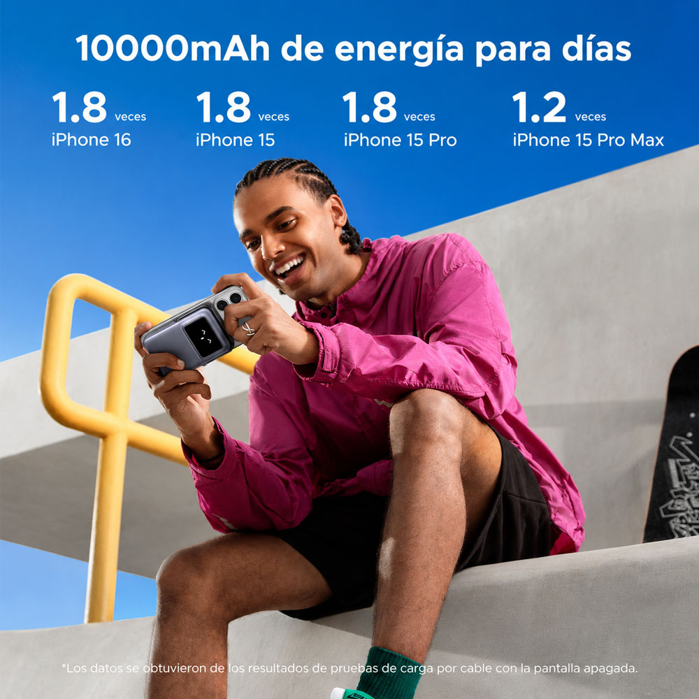 POWERBANK UGREEN 10,000MAH 20W MAGNETIC WIRELESS MODELO: PB572 - 4
