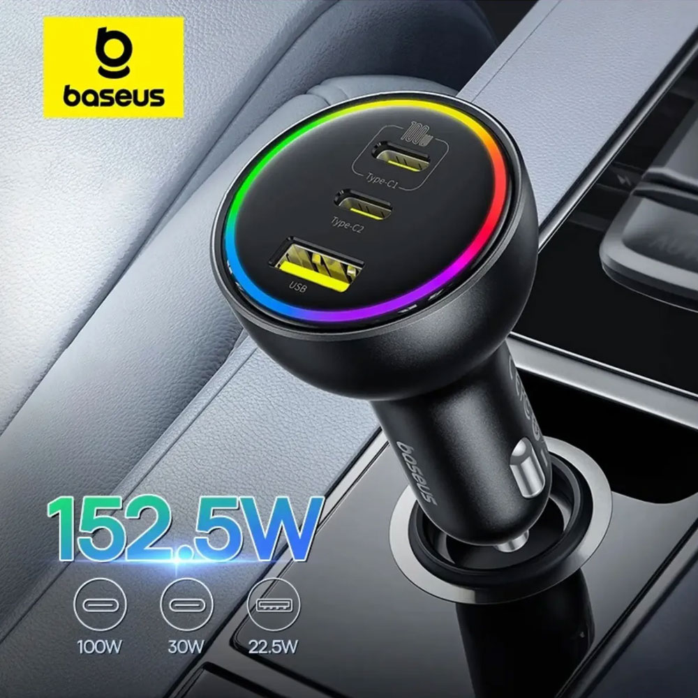 CARGADOR PARA AUTO BASEUS MULTIPUERTO 152.5W - 2