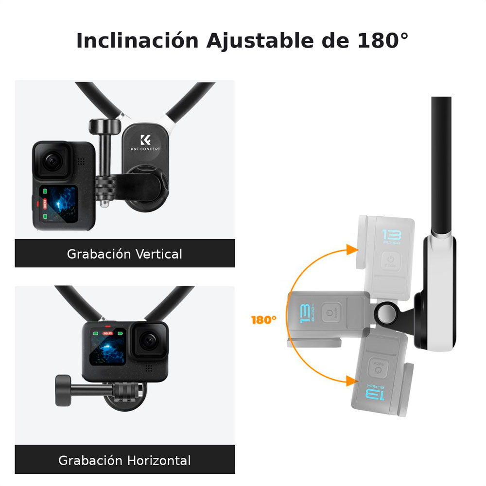 SOPORTE DE CUELLO KYF CONCEPT PARA CAMARAS DE ACCION KF31.129 - 4