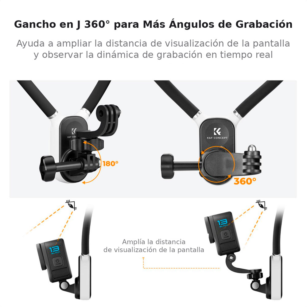 SOPORTE DE CUELLO KYF CONCEPT PARA CAMARAS DE ACCION KF31.129 - 6