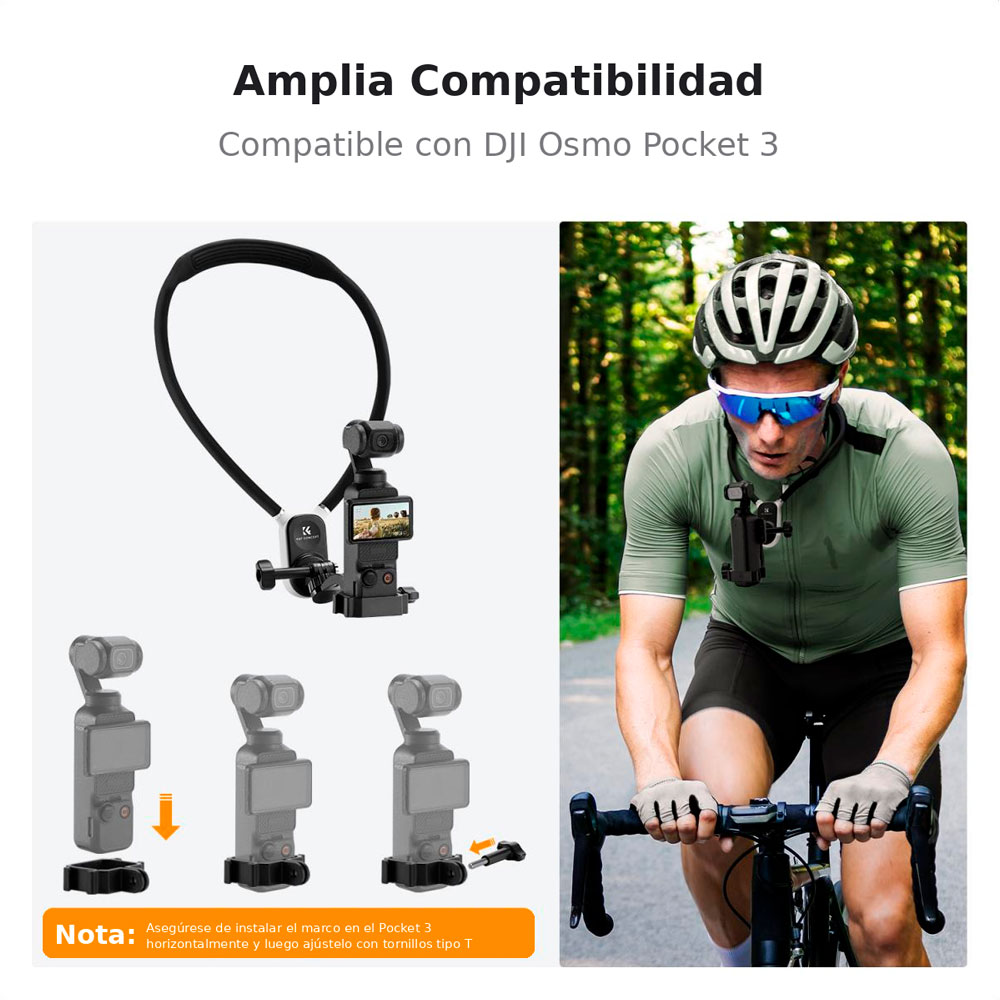 SOPORTE DE CUELLO KYF CONCEPT PARA CAMARAS DE ACCION KF31.129 - 7