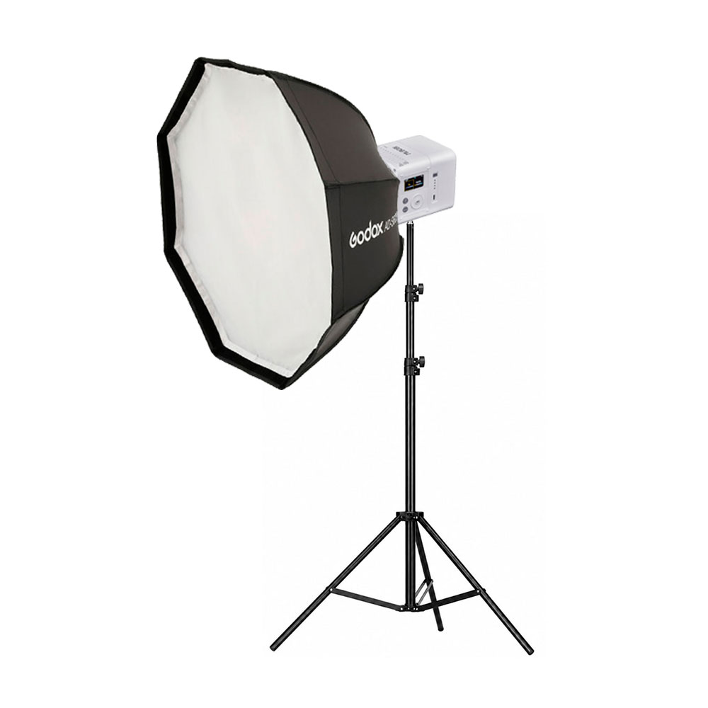 LUZ CONTINUA GODOX ML80BI + PARANTE + SOFTBOX AD-S60S - 1