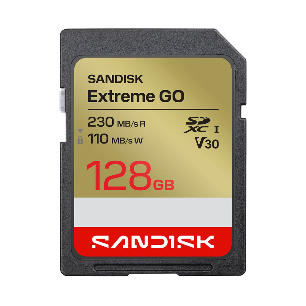 MEMORIA SD SANDISK 128GB EXTREME GO - R230MB - W110MB - 1