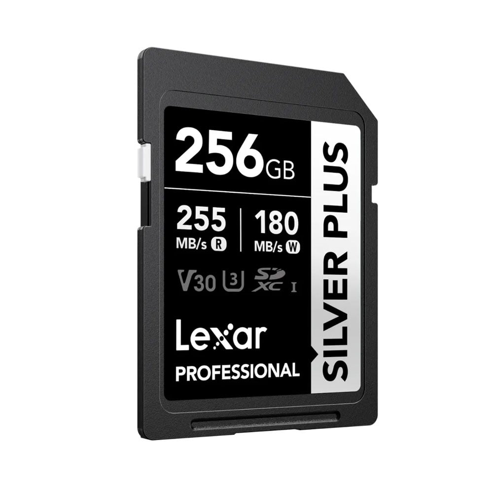 MEMORIA SD LEXAR PROFESSIONAL 256GB SILVER PLUS - R:255MB - W:180MB - 3