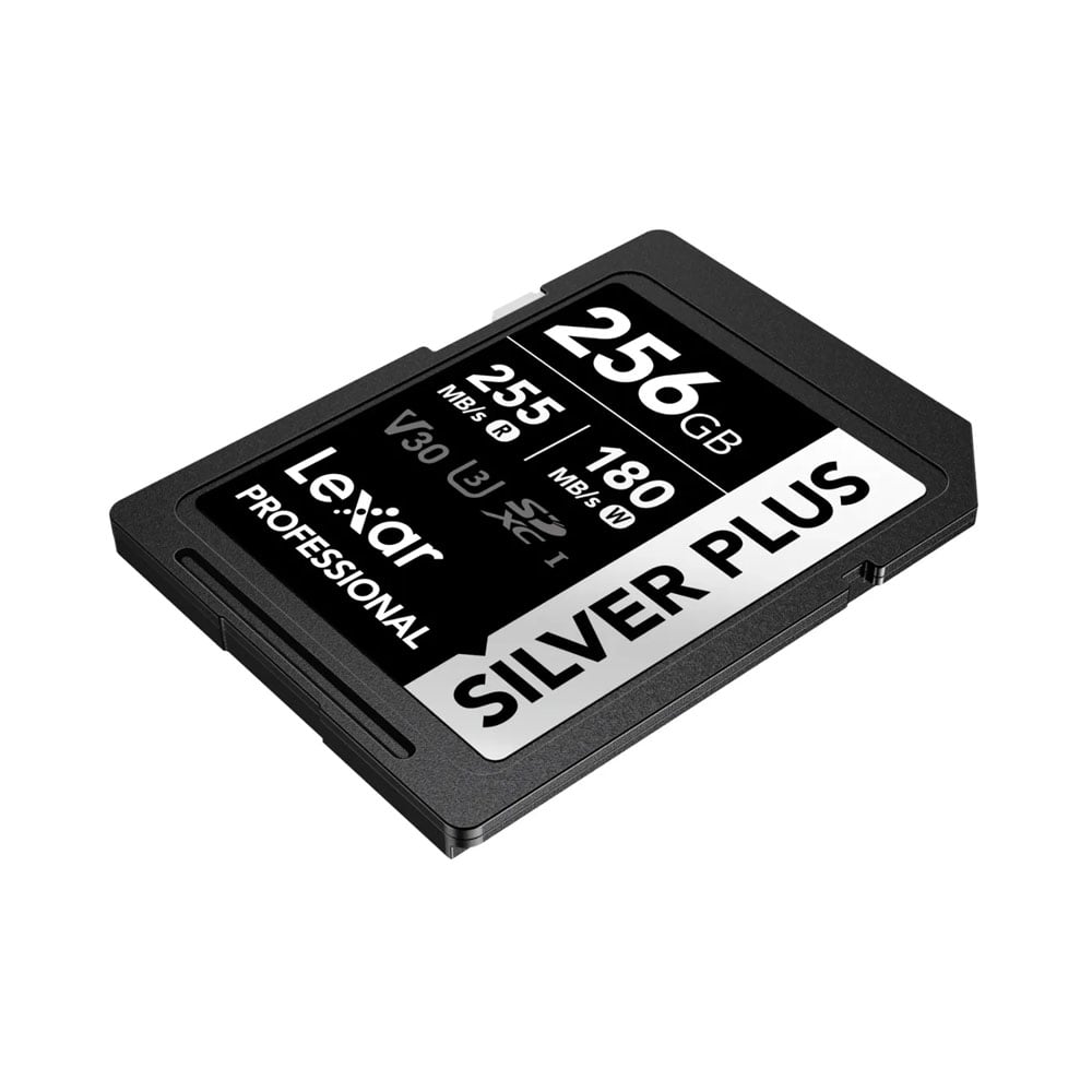 MEMORIA SD LEXAR PROFESSIONAL 256GB SILVER PLUS - R:255MB - W:180MB - 4