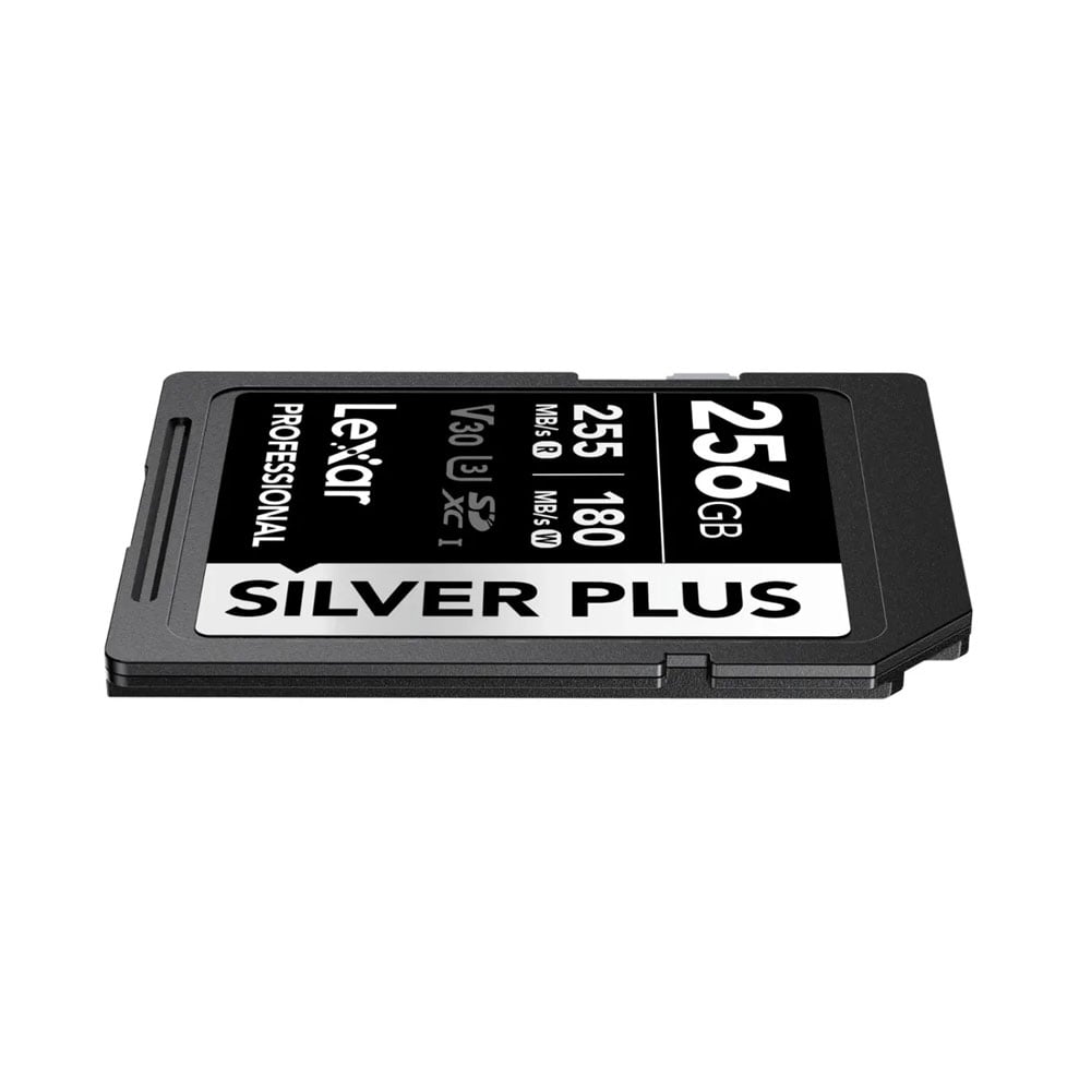 MEMORIA SD LEXAR PROFESSIONAL 256GB SILVER PLUS - R:255MB - W:180MB - 5